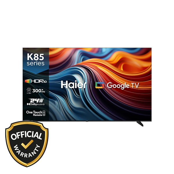 Haier 43 Inch FHD Bezel-Less Google TV (H43K85FFX)